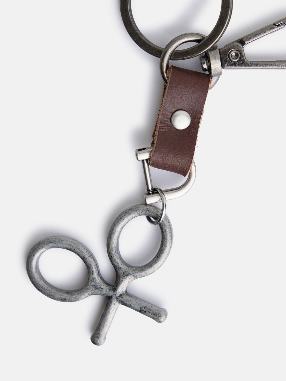 Llavero piel detalle raqueta