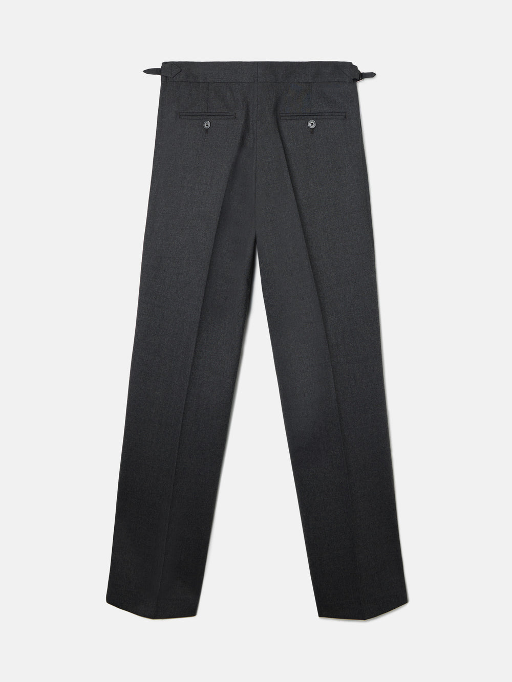 Pantalon habillé à plis gris marengo