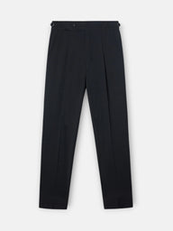 Dark grey pleated dress trousers