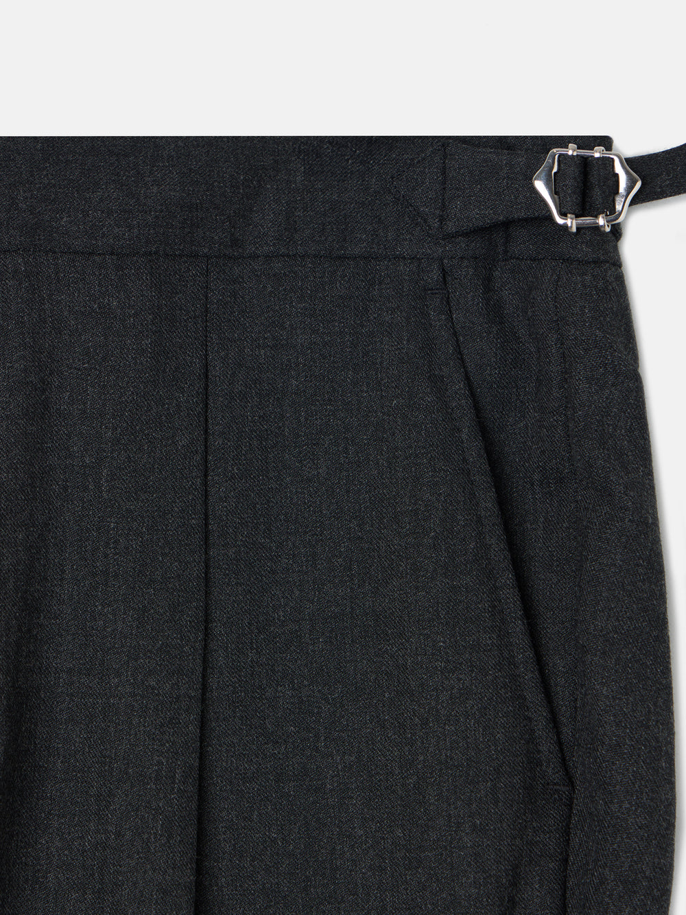 Pantalon habillé à pinces gris foncé