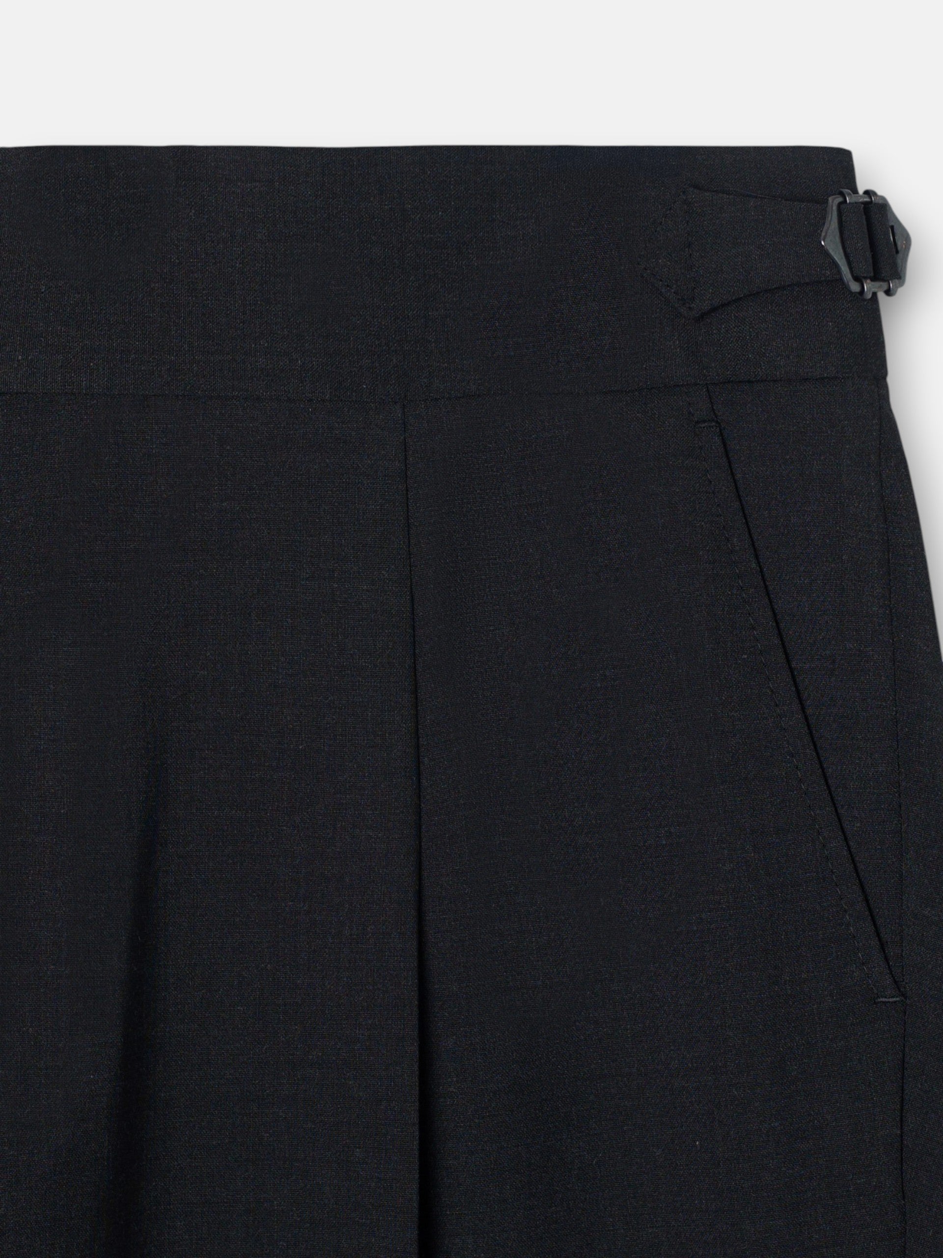 Dark grey pleated dress pants