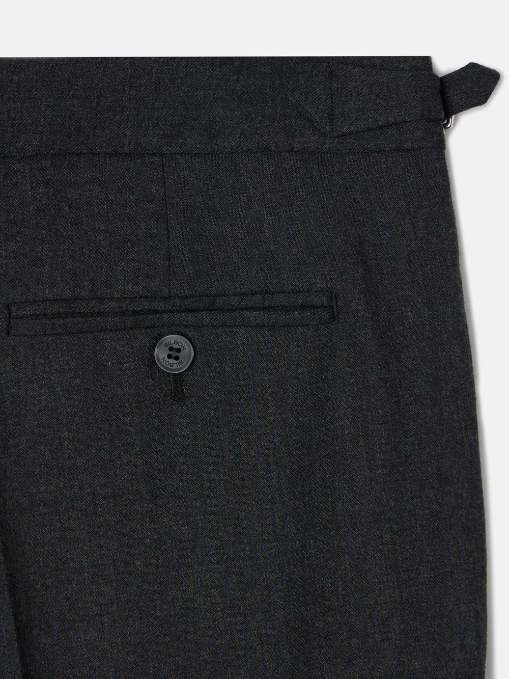 Pantalon habillé à pinces gris foncé