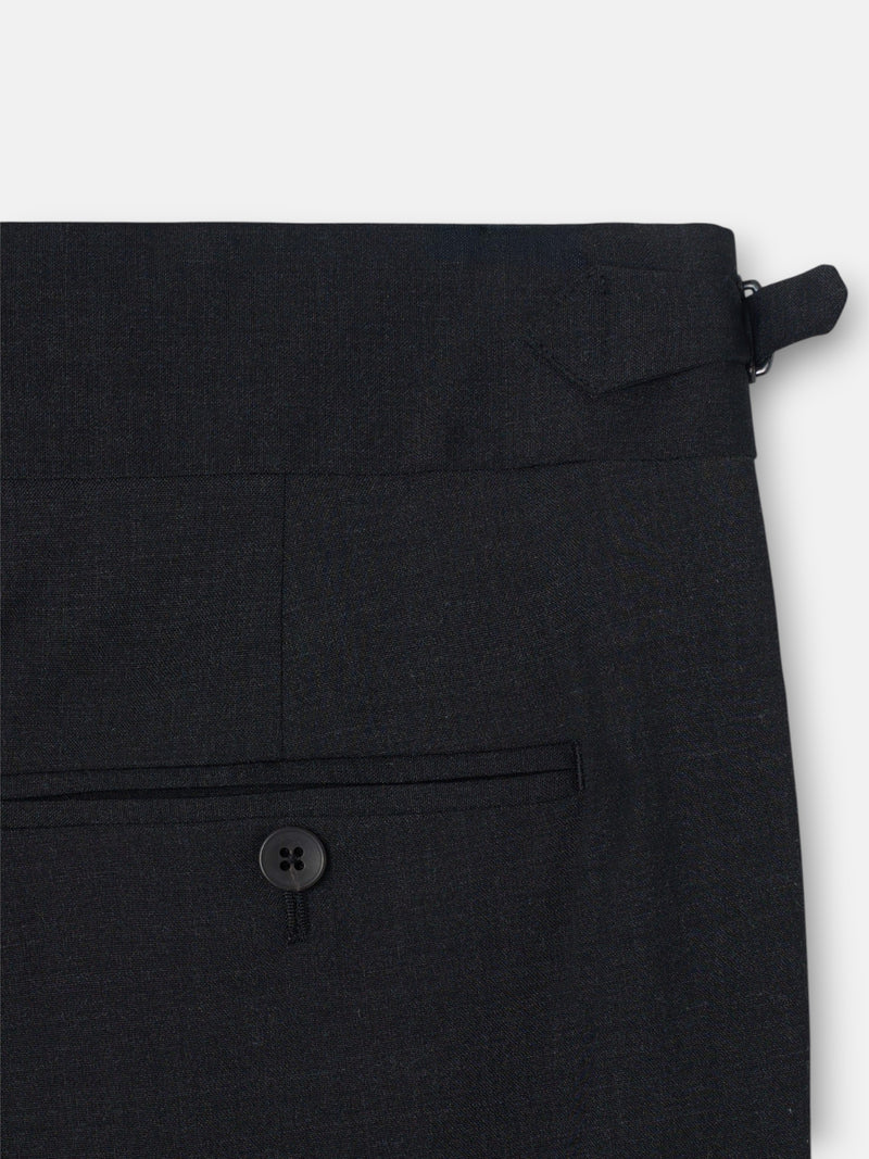 Pantalon vestir pinzas gris oscuro