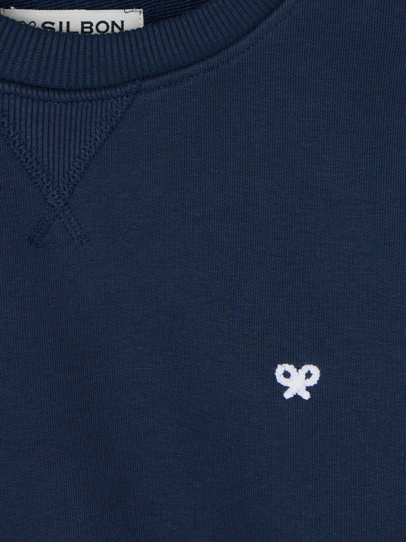 Sweatshirt minilogo azul-marinho