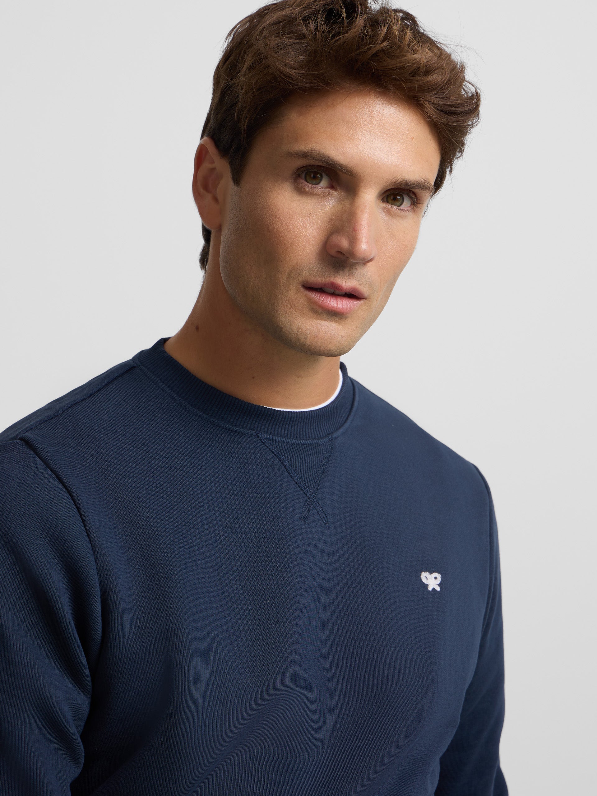 Sweatshirt minilogo azul-marinho