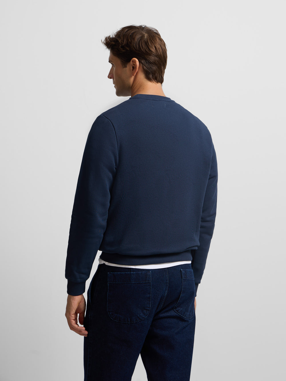 Sweat-shirt minilogo bleu marine