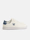 Classic white and navy blue Whistling sneaker