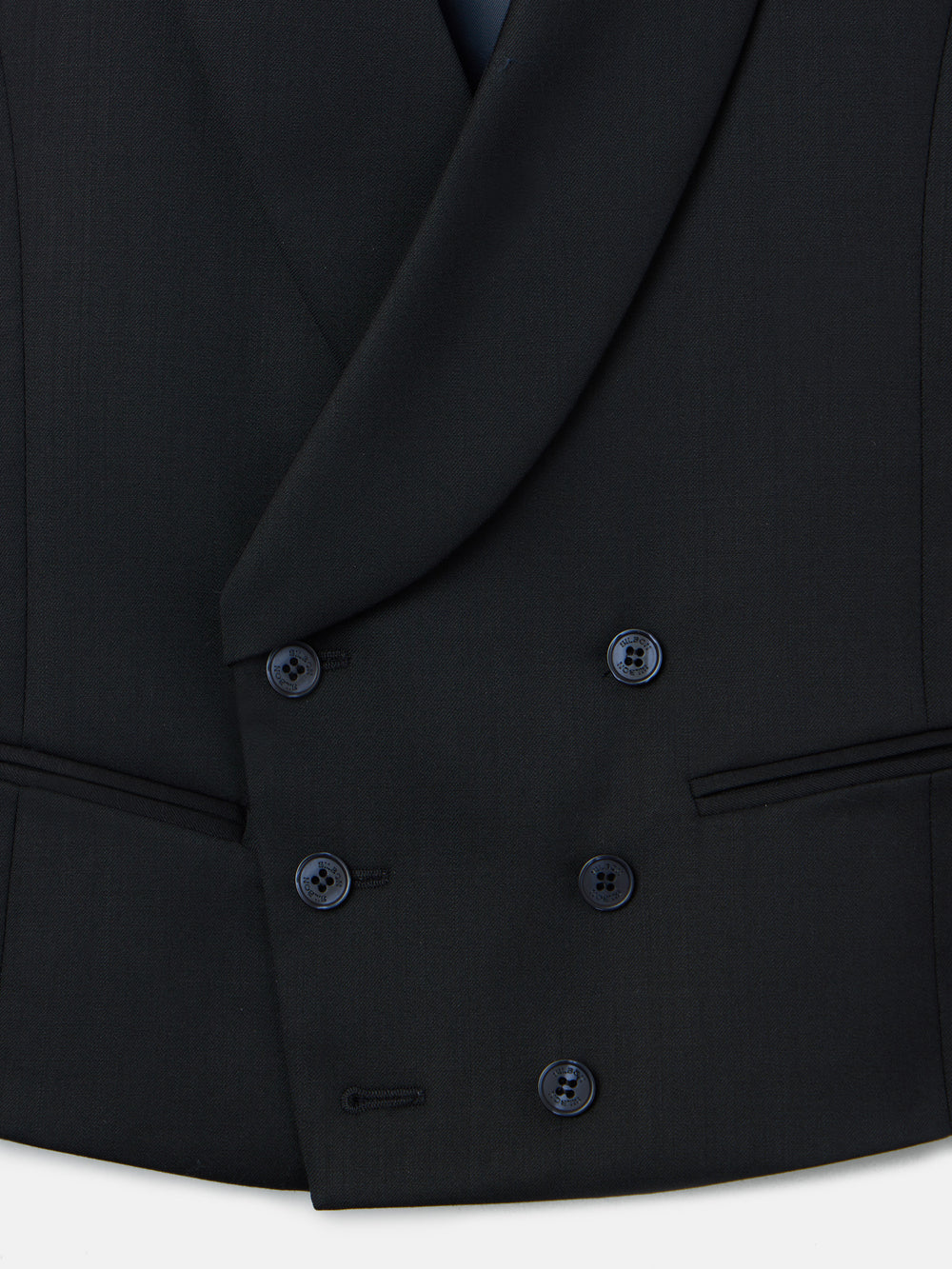 Chaleco vestir stretch cuello redondo negro