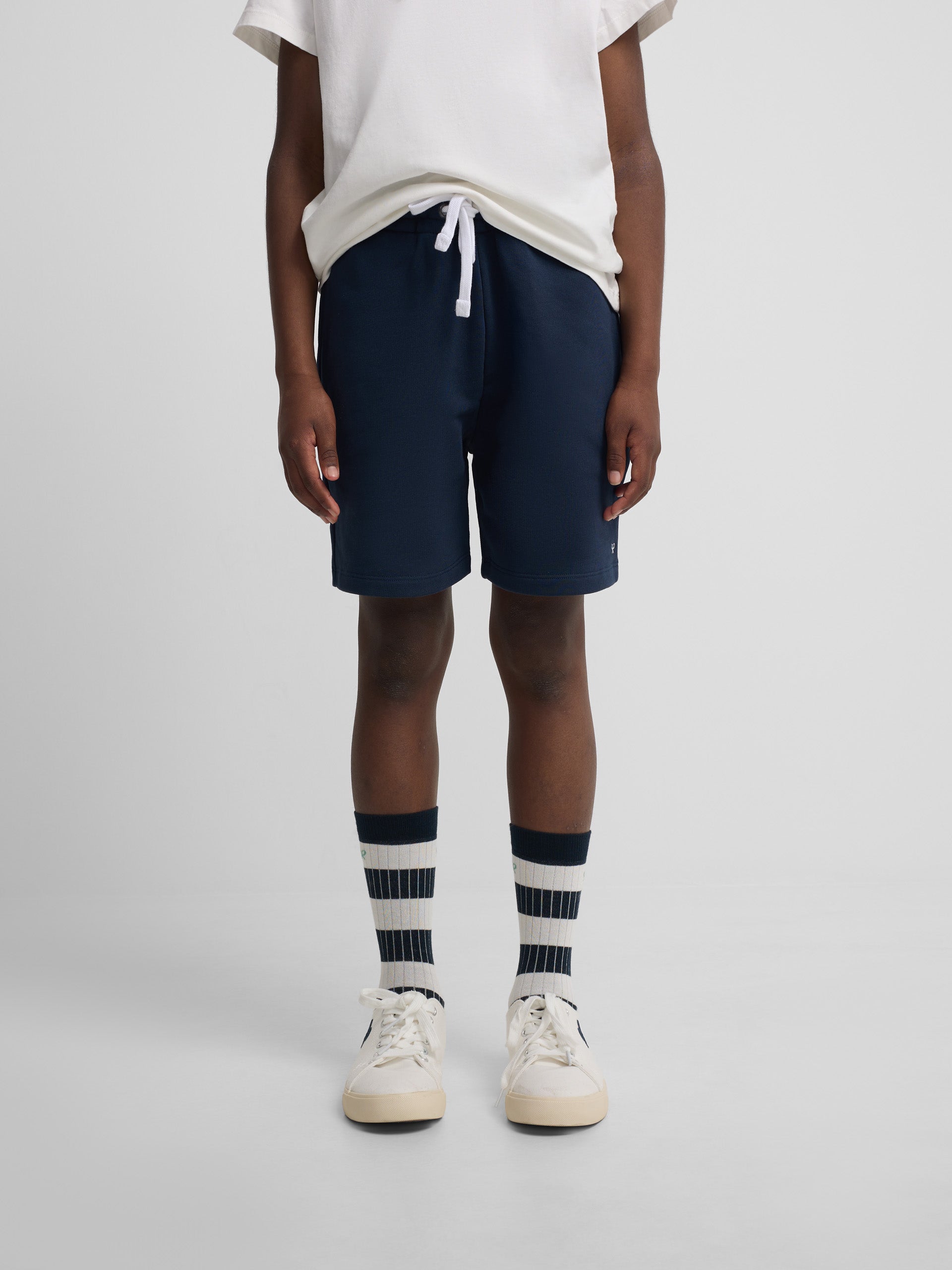 Navy blue kids sports shorts