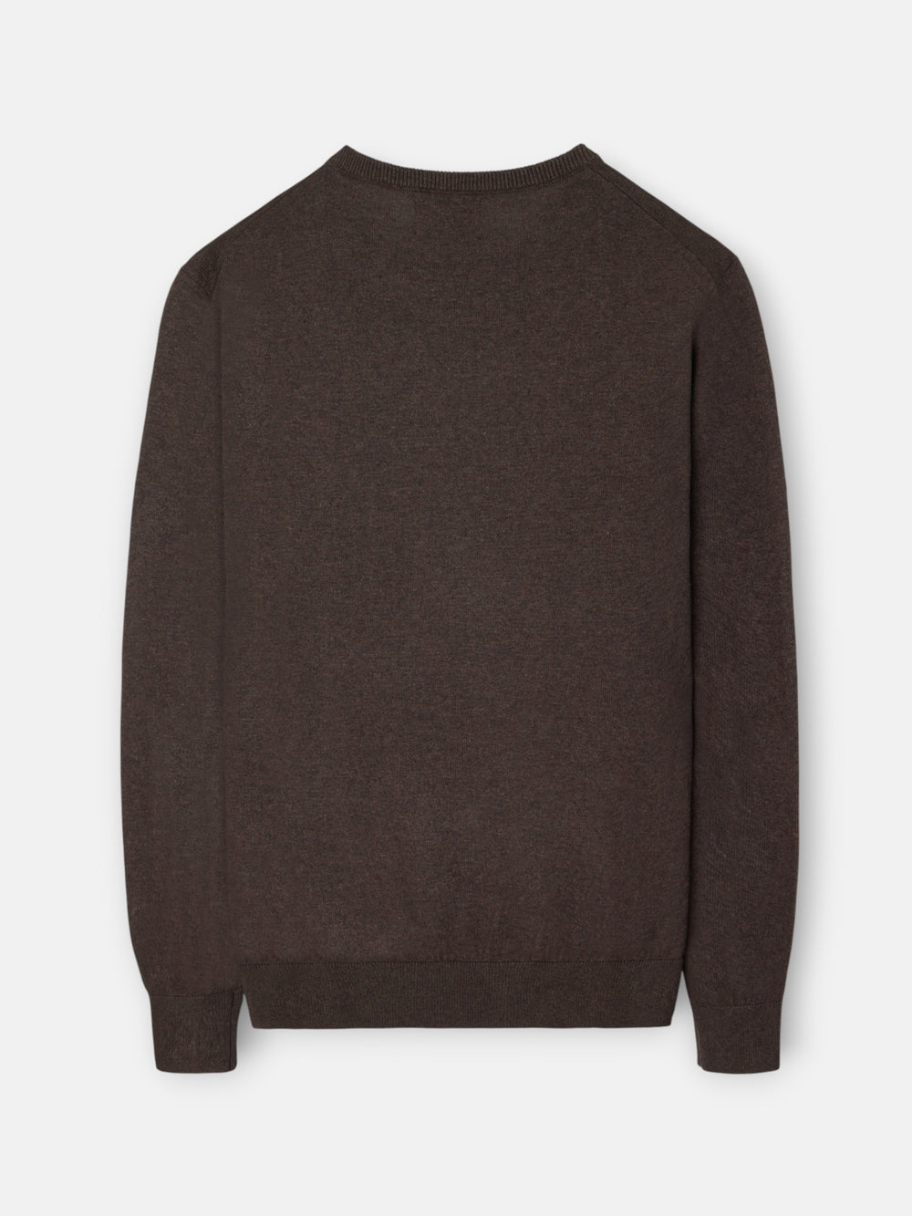 Classic brown round neck sweater
