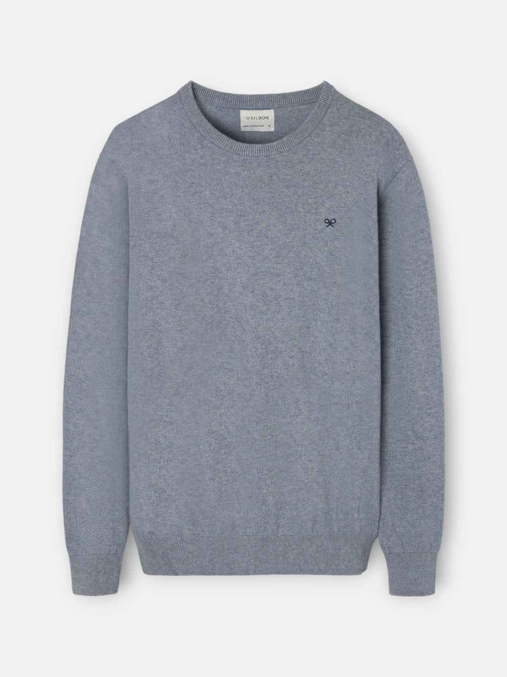 Classic grey round neck sweater