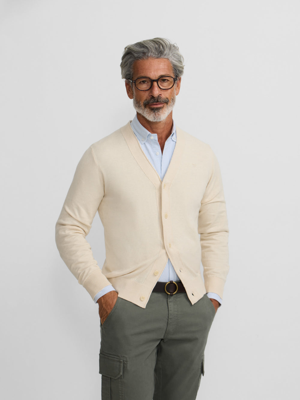 Classic beige cardigan