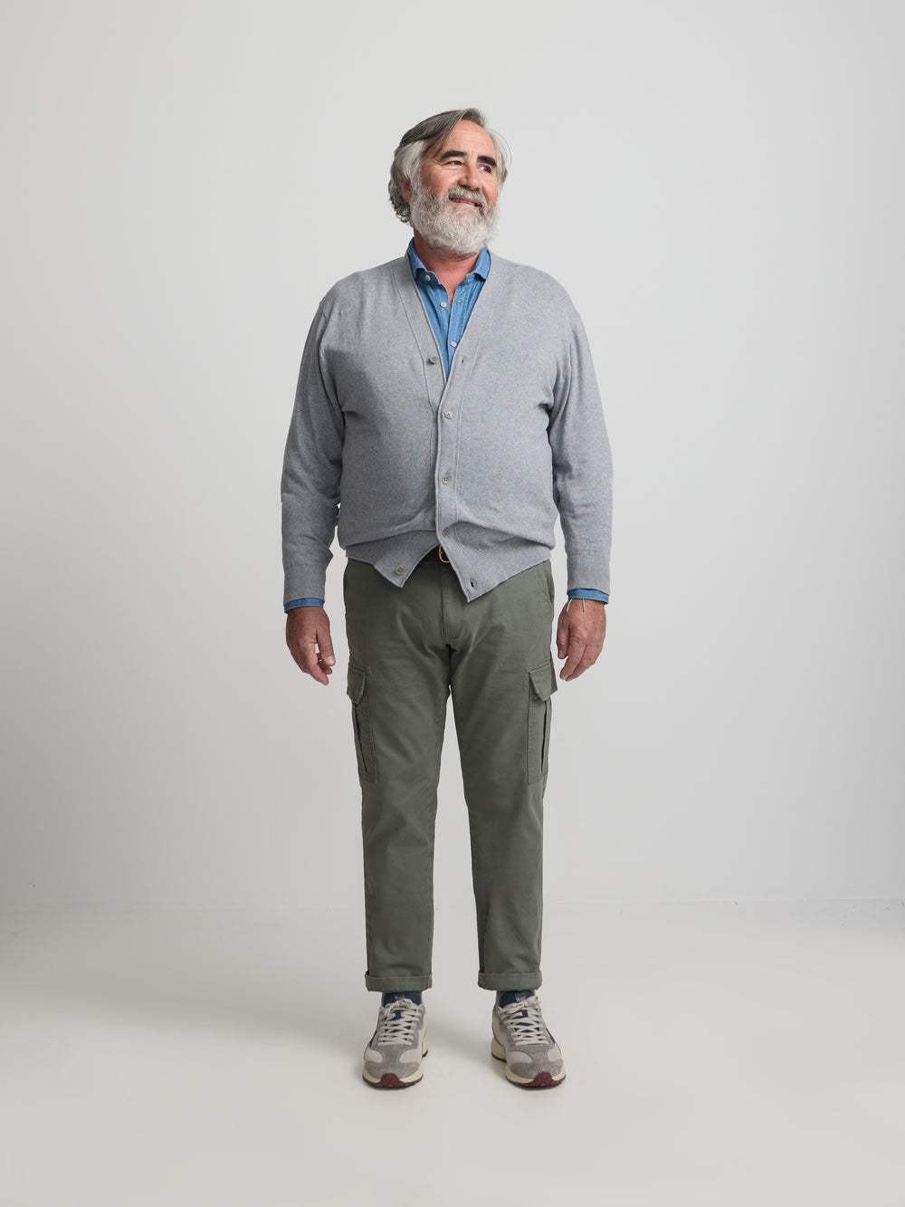 Classic grey cardigan