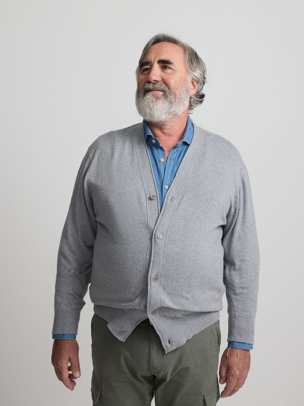 Classic grey cardigan