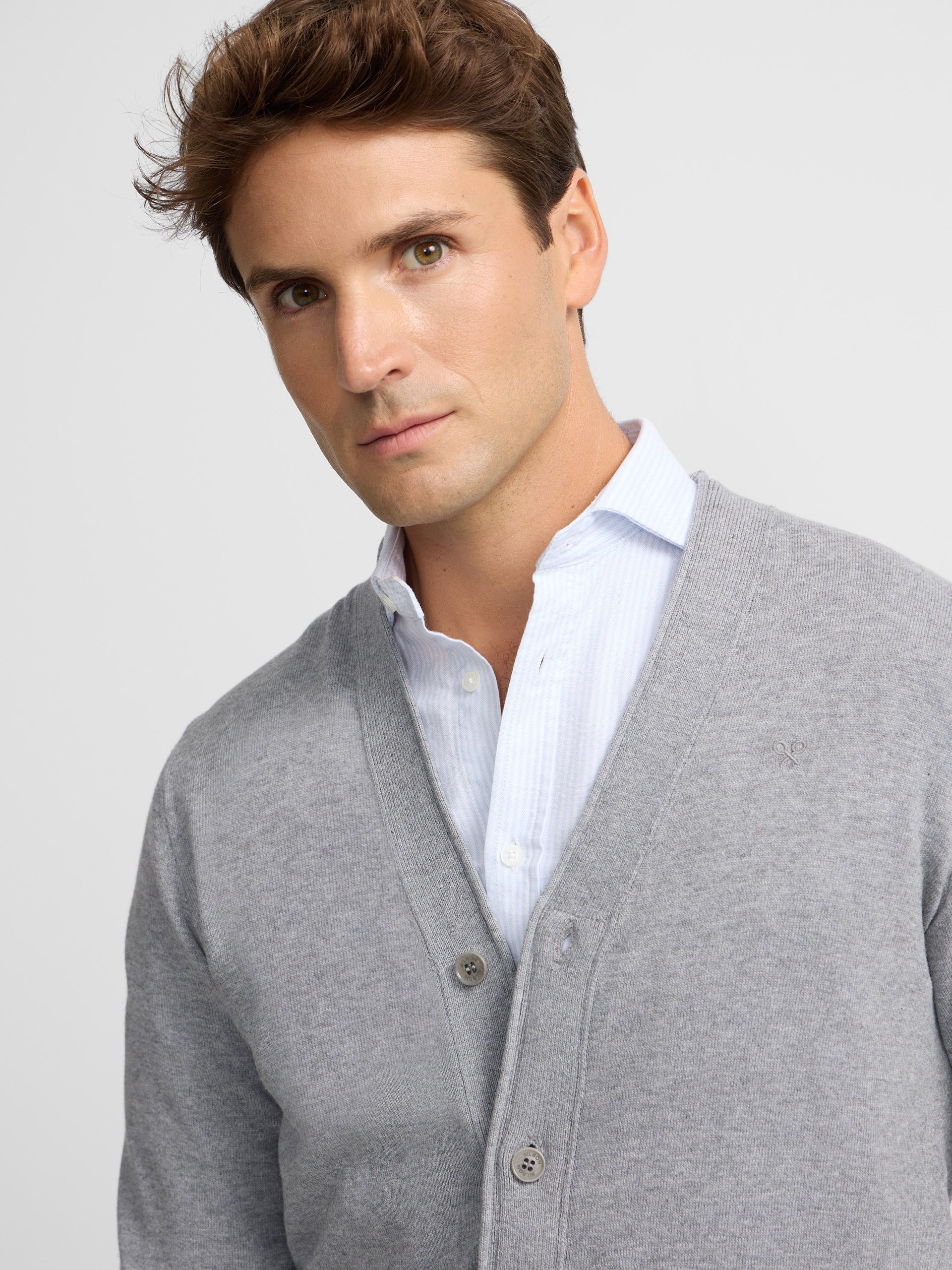 Classic grey cardigan