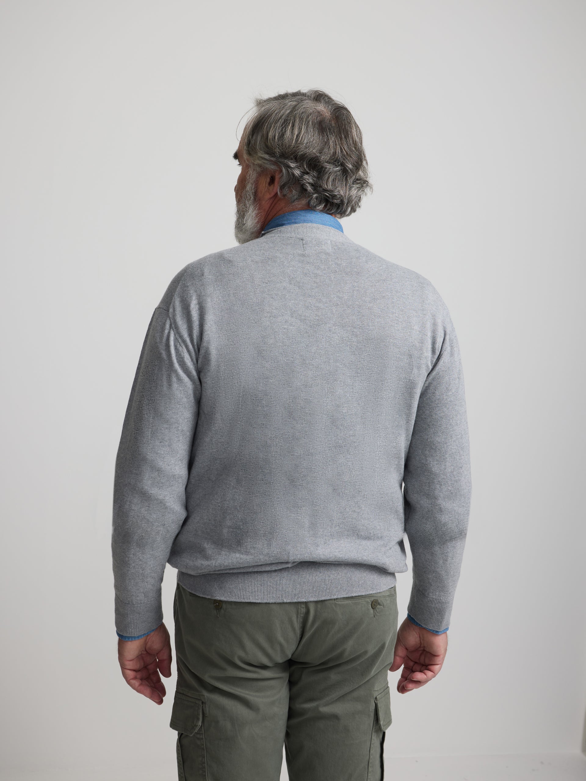 Classic grey cardigan