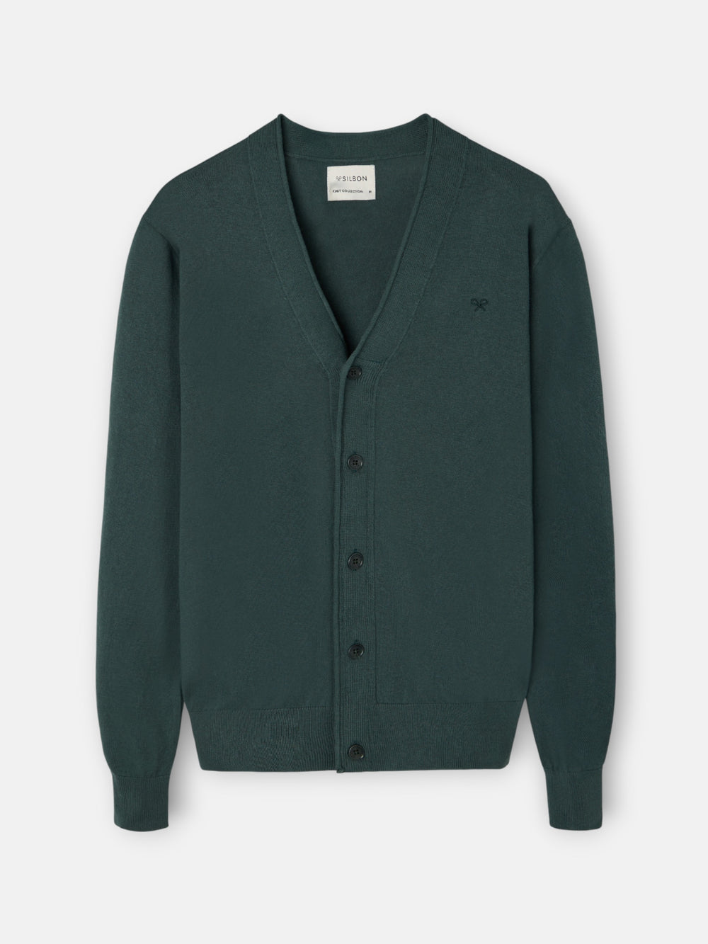 Dark green classic cardigan