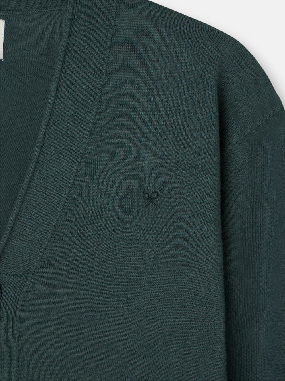 Dark green classic cardigan