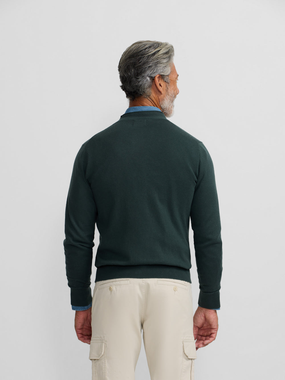 Dark green classic cardigan