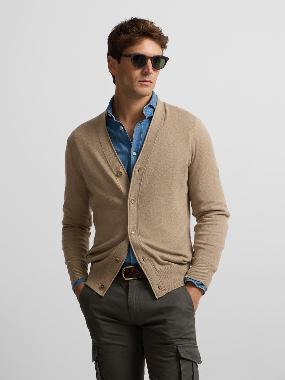 Classic brown cardigan