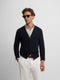 Classic navy blue cardigan
