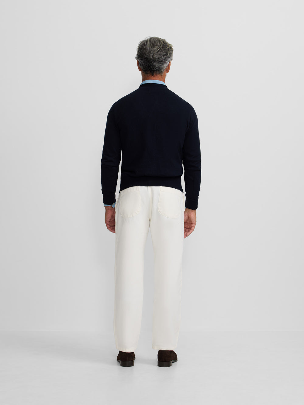 Cardigan clássico azul-marinho