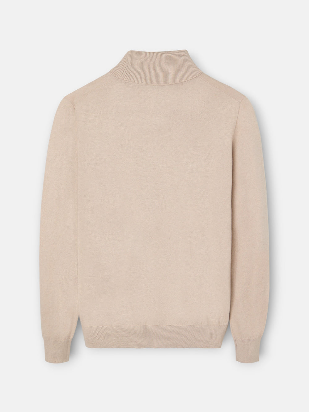 Classic beige turtleneck sweater