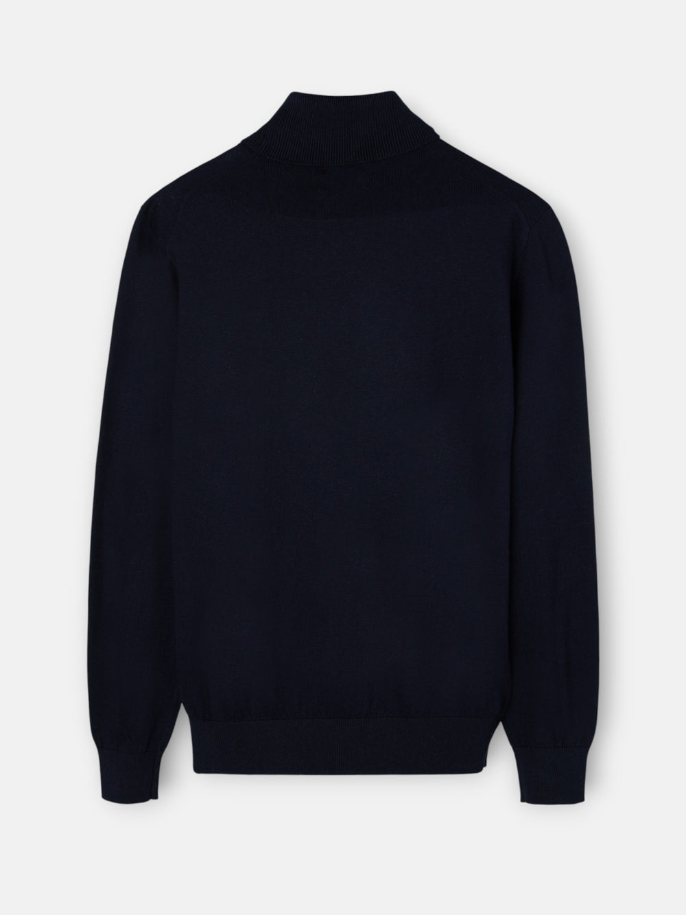 Classic navy blue turtleneck sweater