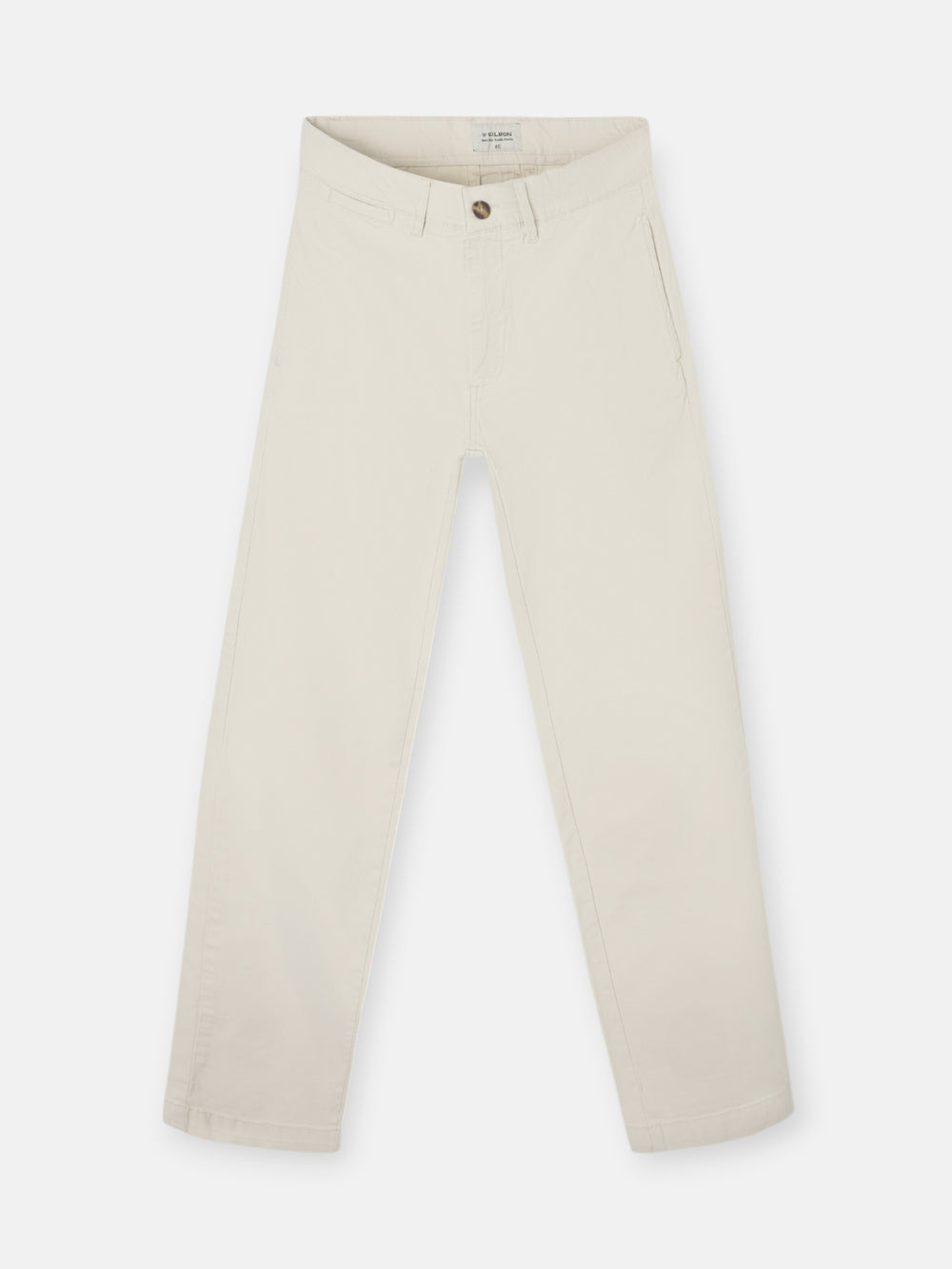 Calças chino casuais em pedra