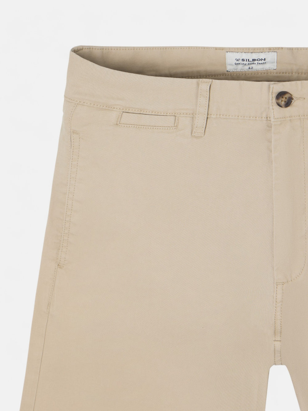 Pantalon chino casual beige