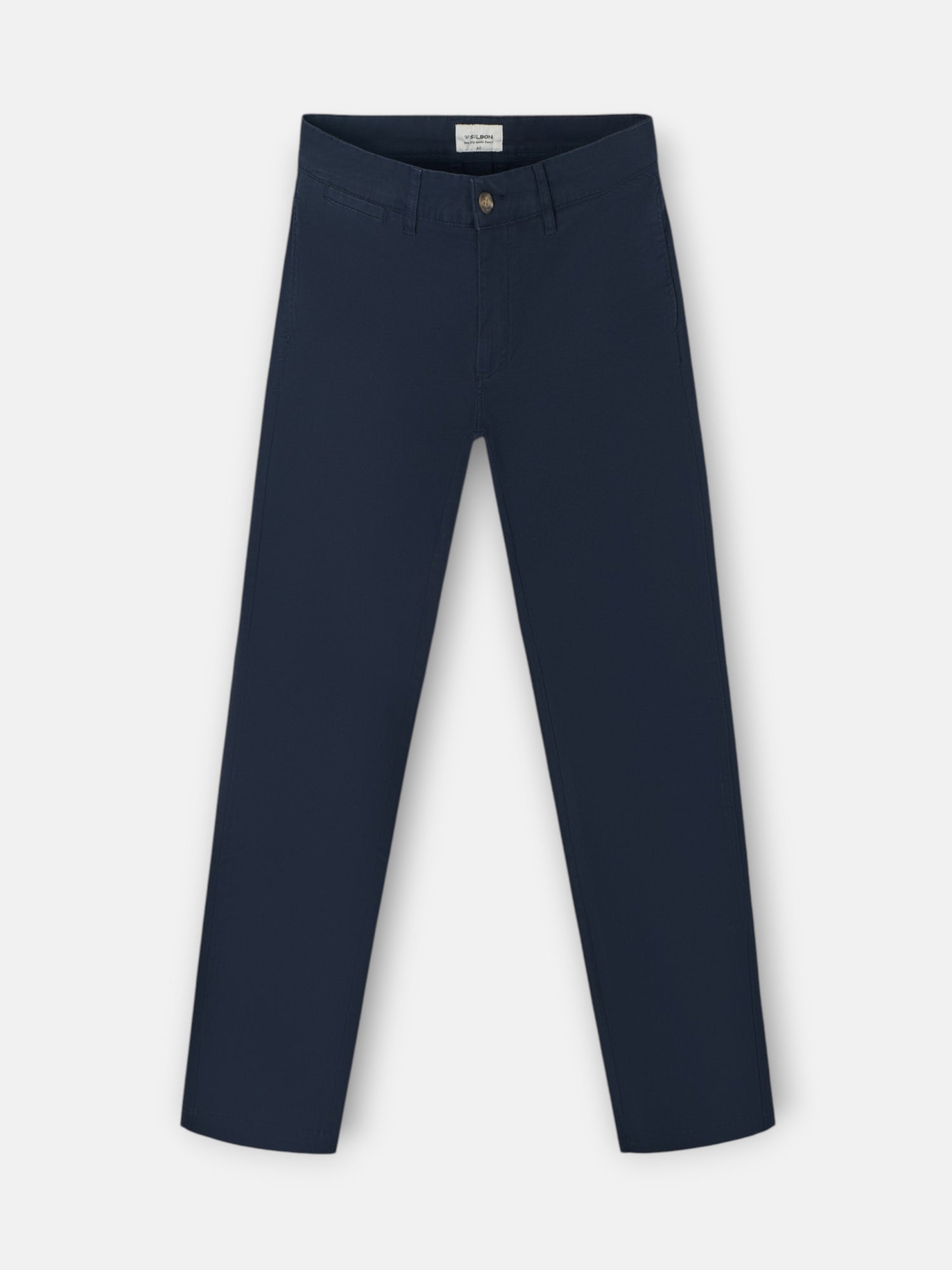 Pantalon chino casual azul marino