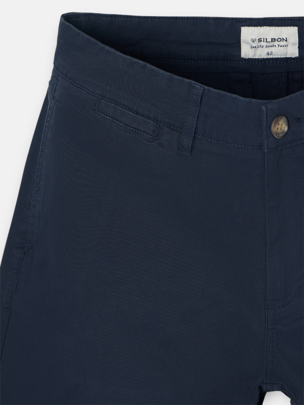 Pantalon chino casual azul marino