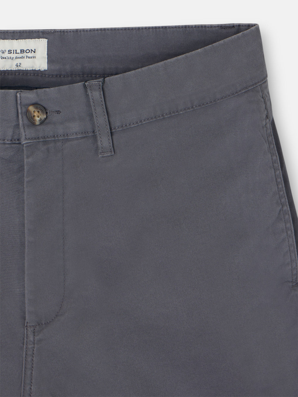 Pantalon chino casual gris oscuro