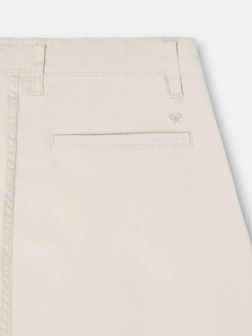 Casual chino pants with stone pleats