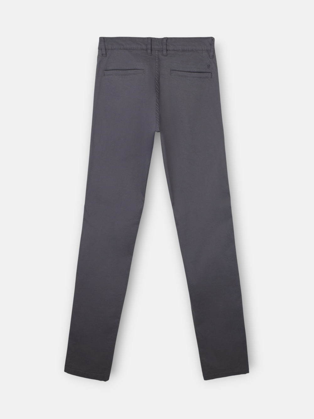 Casual dark grey pleated chino pants