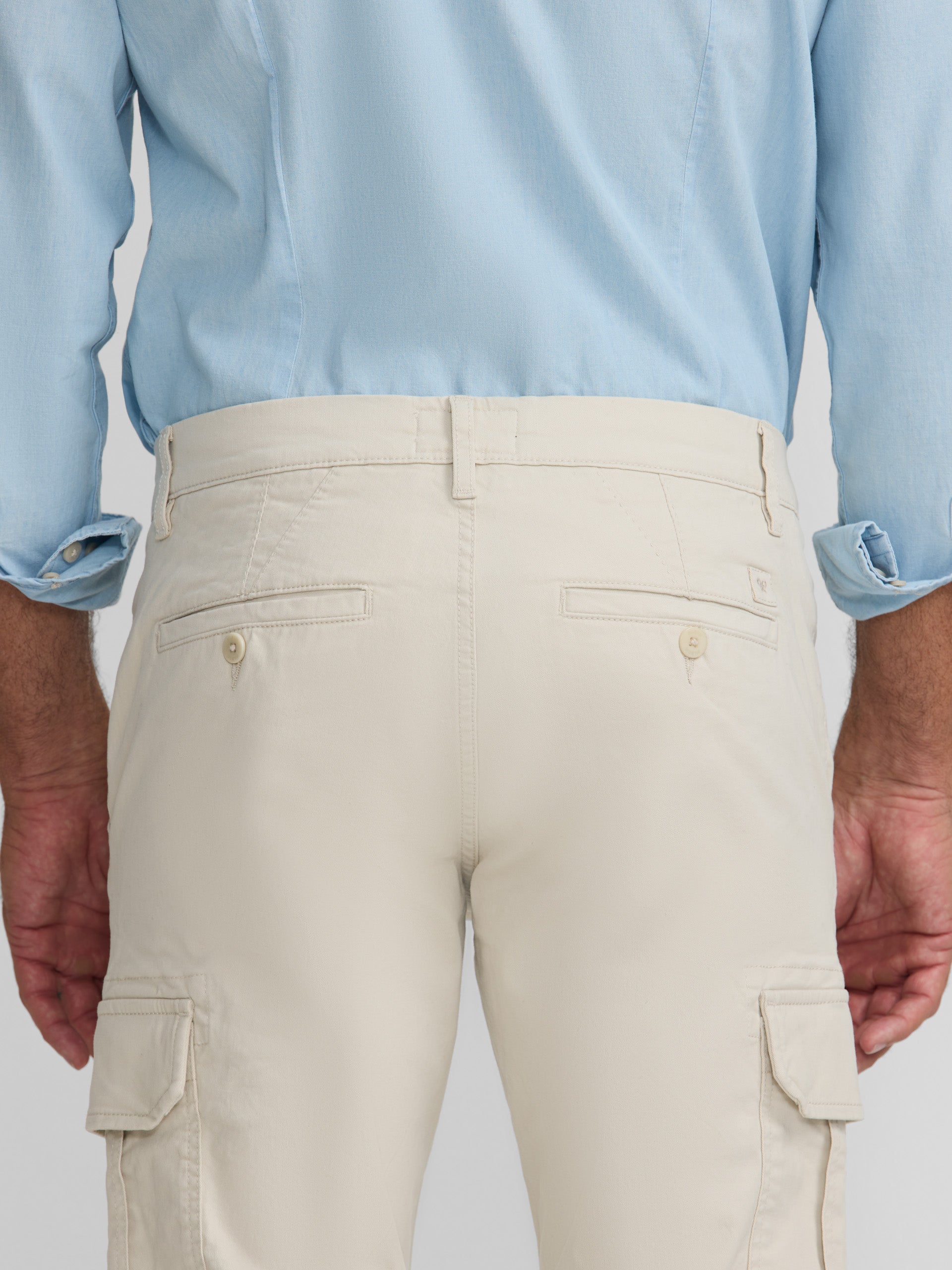 Pantalon cargo décontracté en pierre