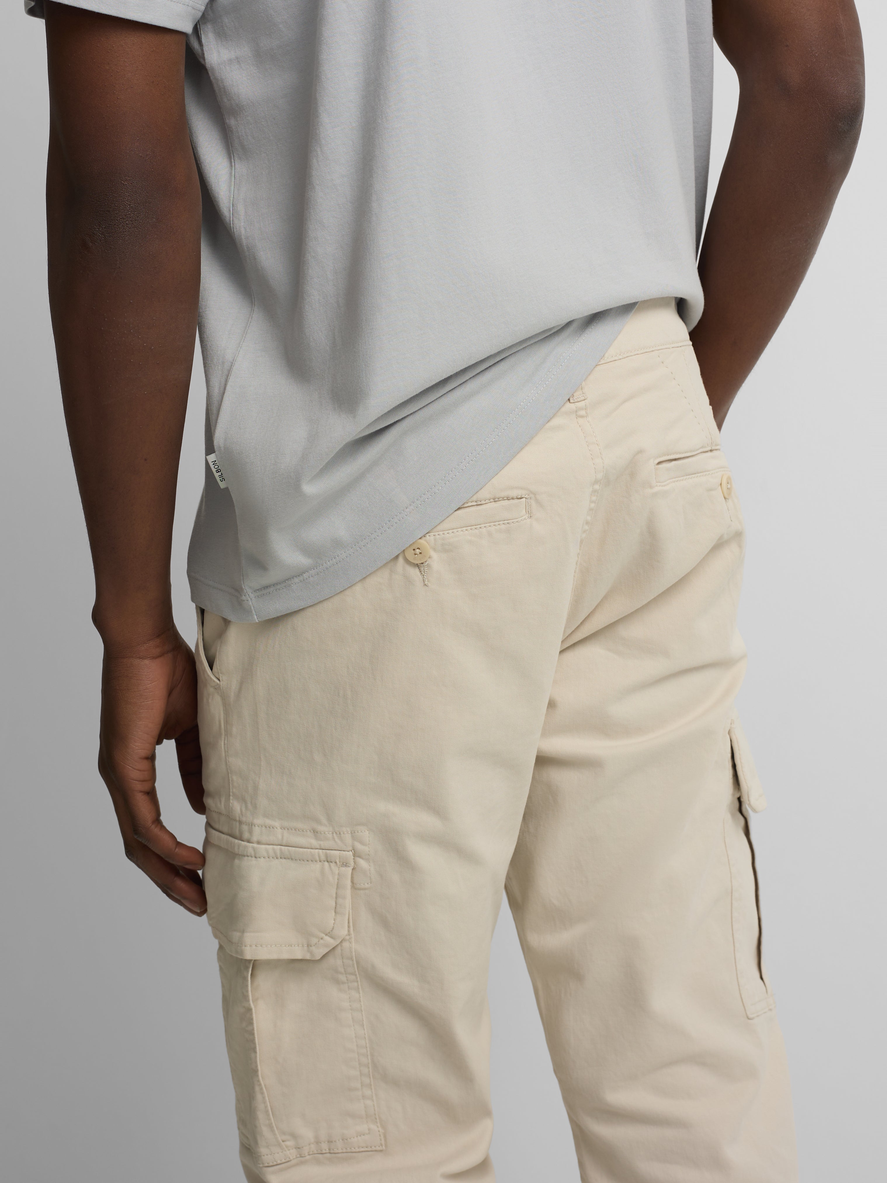 Casual stone cargo pants