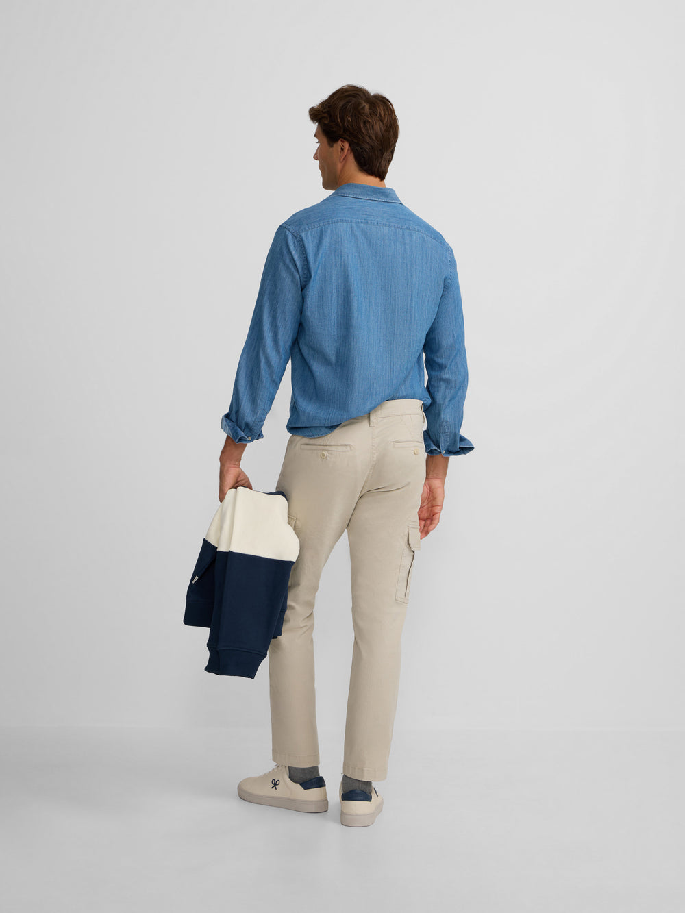 Calças cargo casuais bege