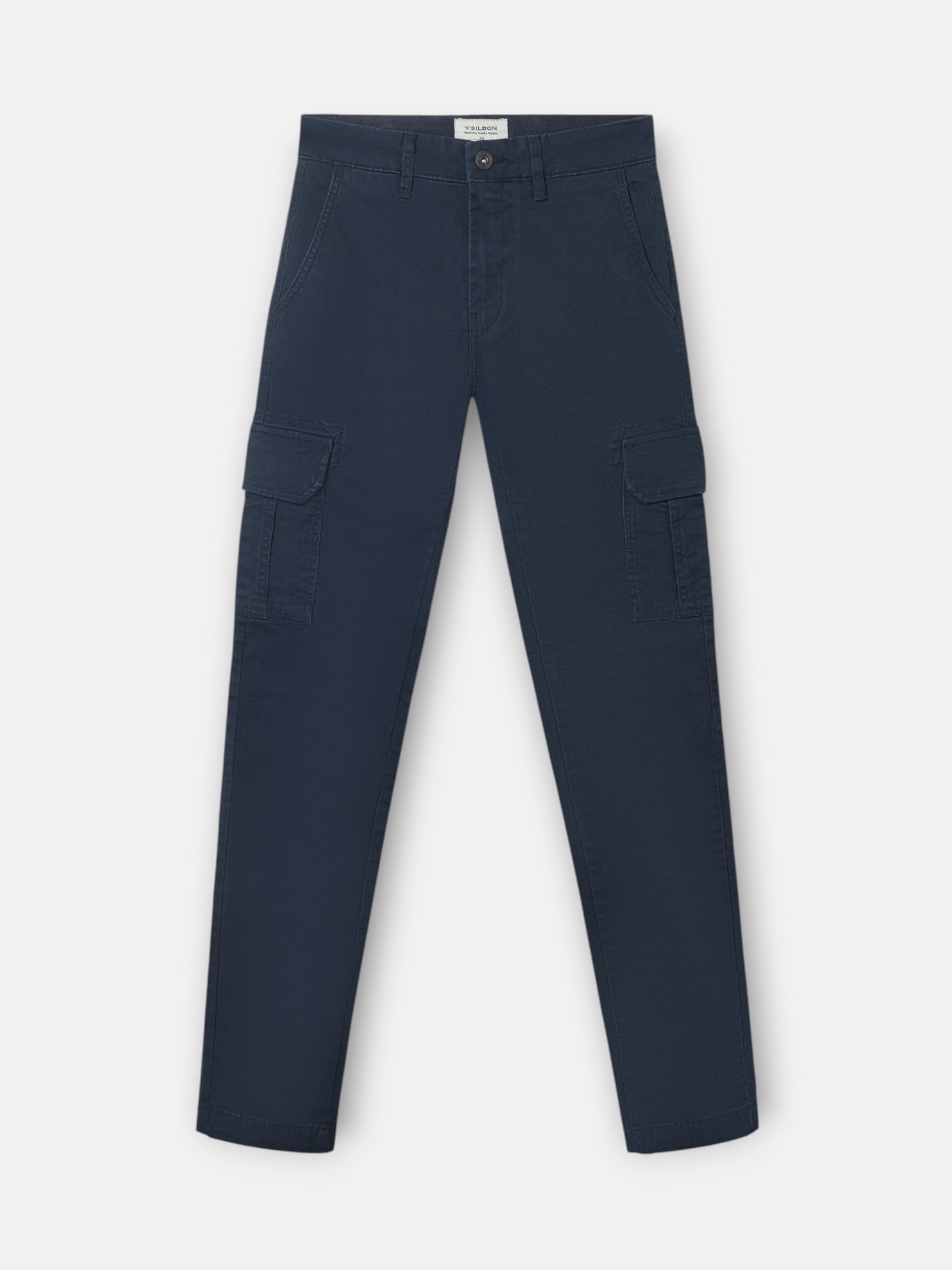 Pantalon cargo décontracté bleu marine