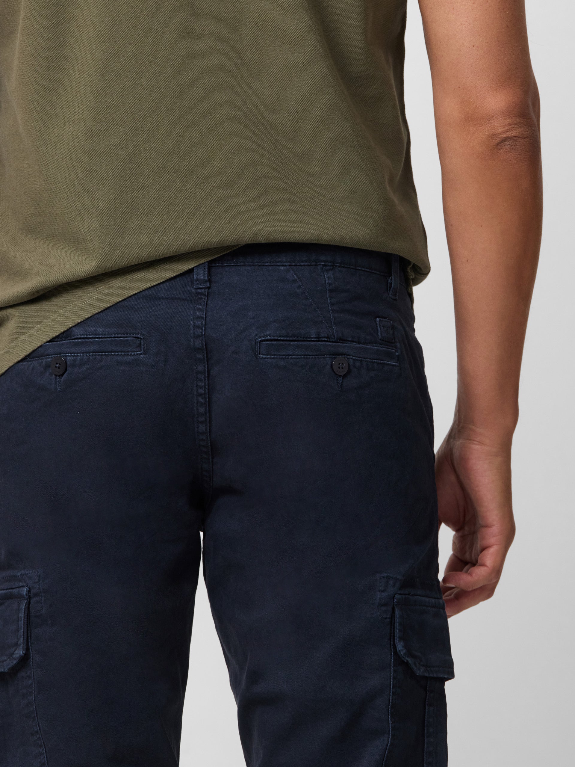 Pantalon cargo décontracté bleu marine