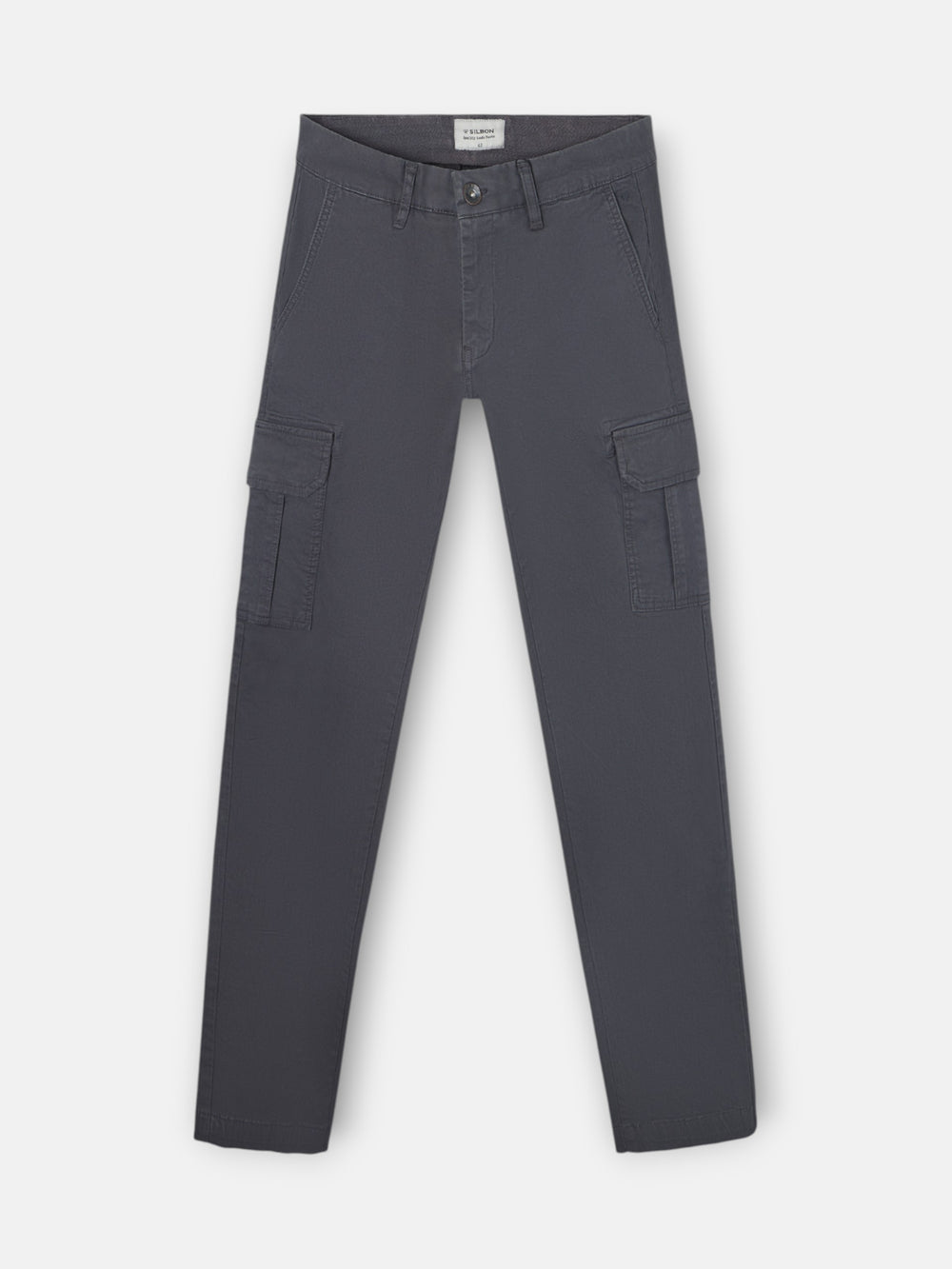 Pantalon cargo casual gris oscuro