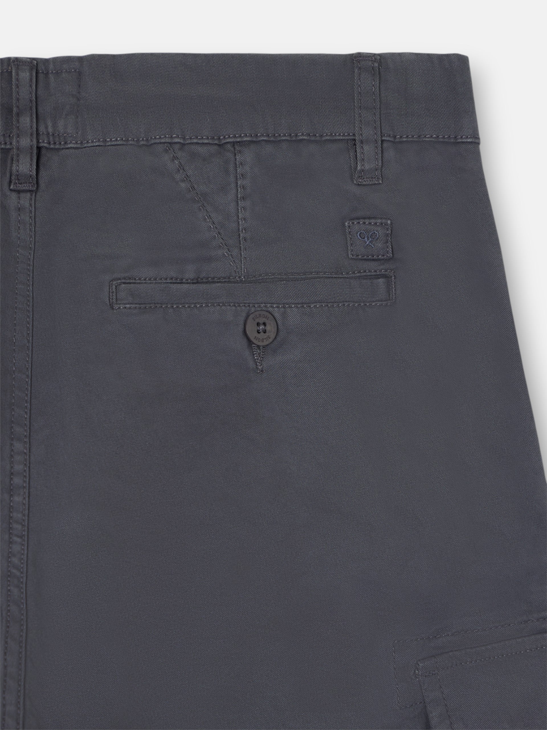 Pantalon cargo décontracté gris foncé