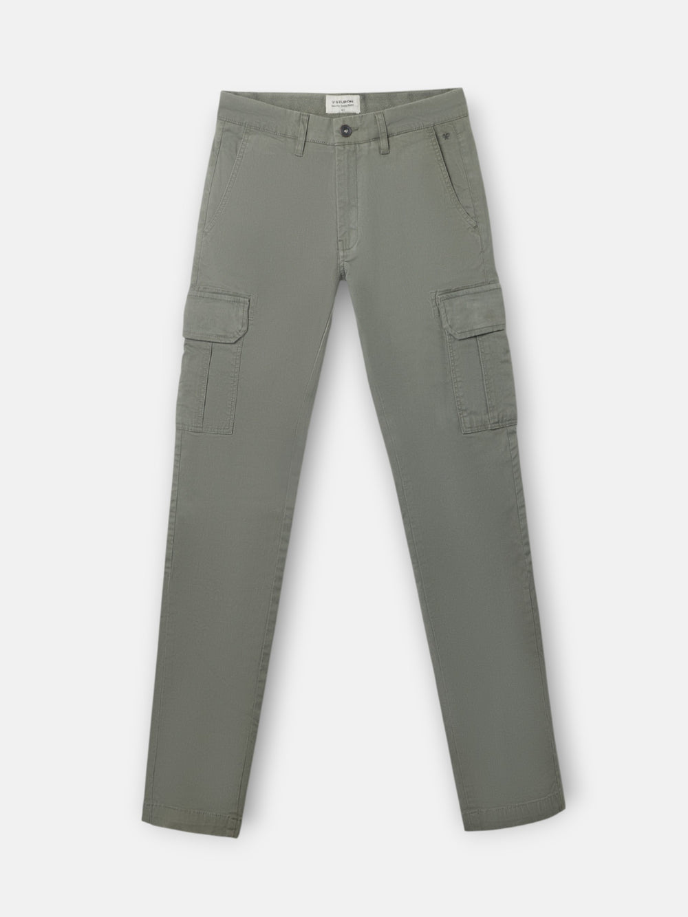 Green casual cargo pants