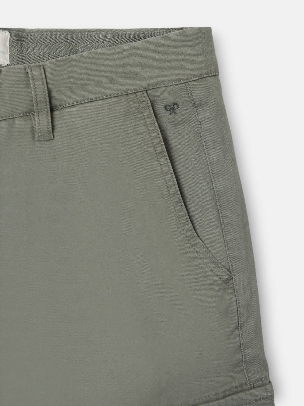 Green casual cargo pants