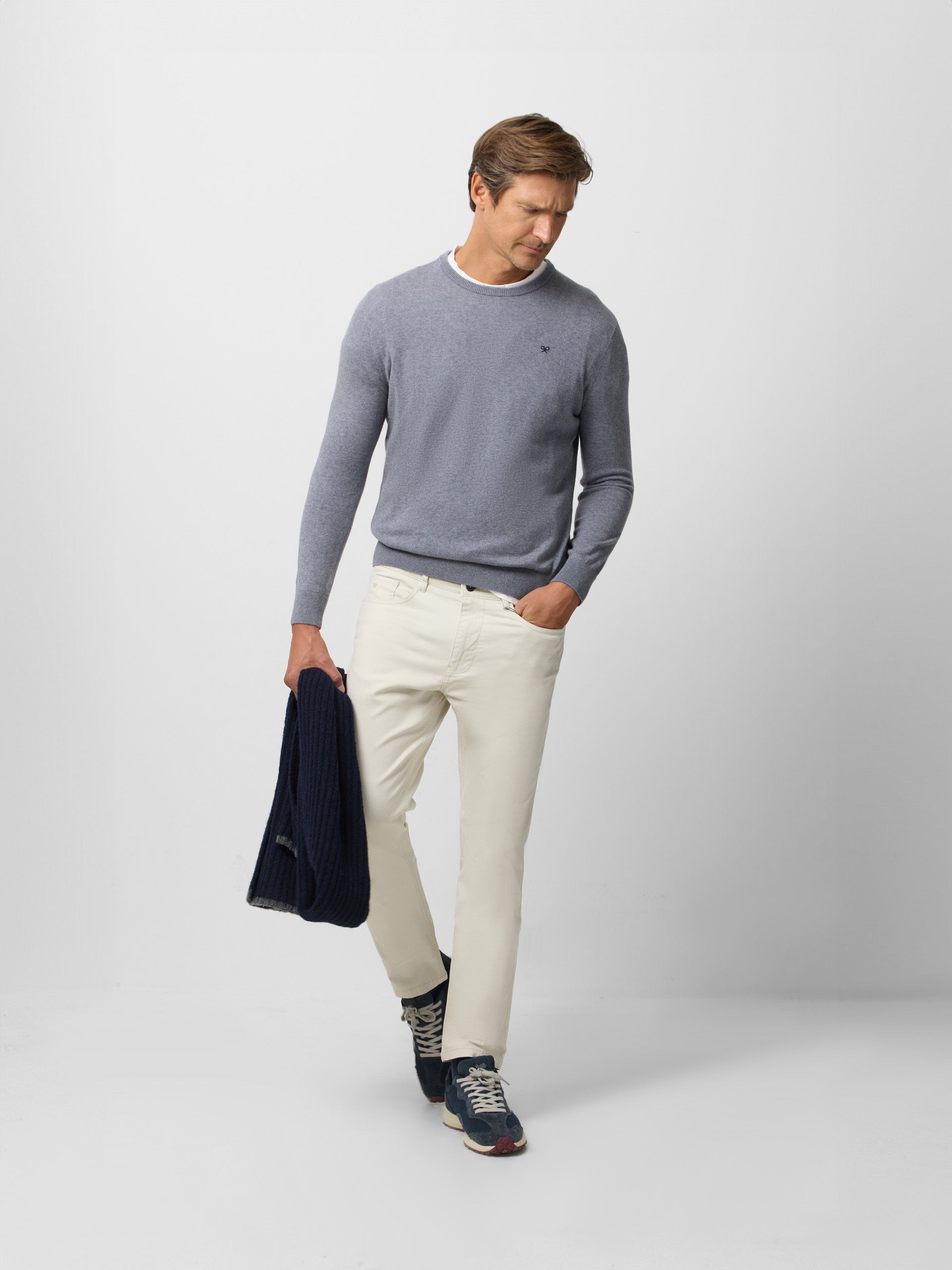 Pantalon sport cinco bolsillos casual piedra