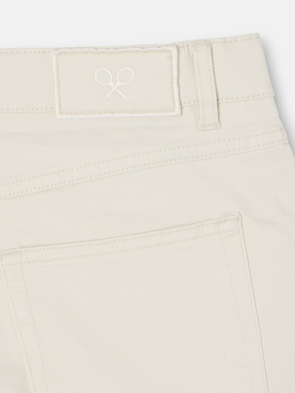 Calças desportivas cinco bolsos casuais em pedra