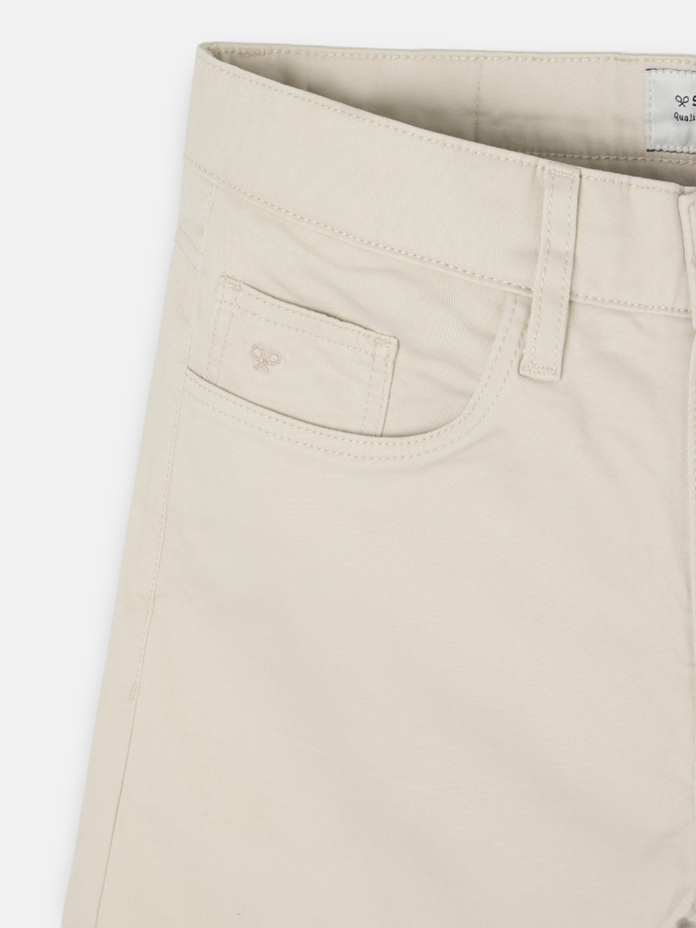 Pantalon sport cinco bolsillos casual beige