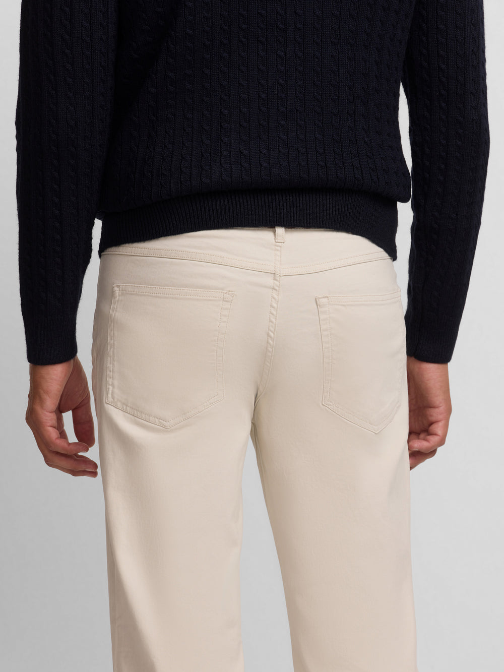 Pantalon sport cinco bolsillos casual beige