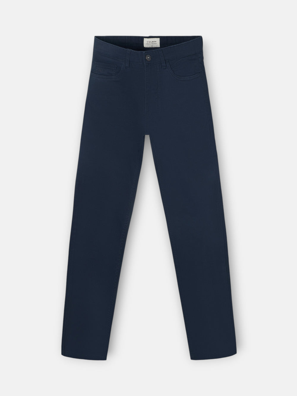 Pantalon de sport décontracté à cinq poches bleu marine