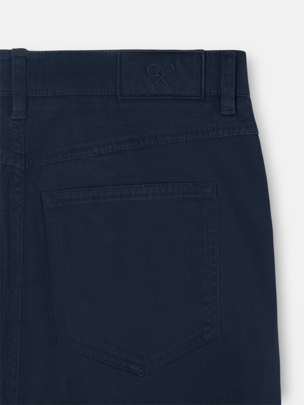 Pantalon de sport décontracté à cinq poches bleu marine